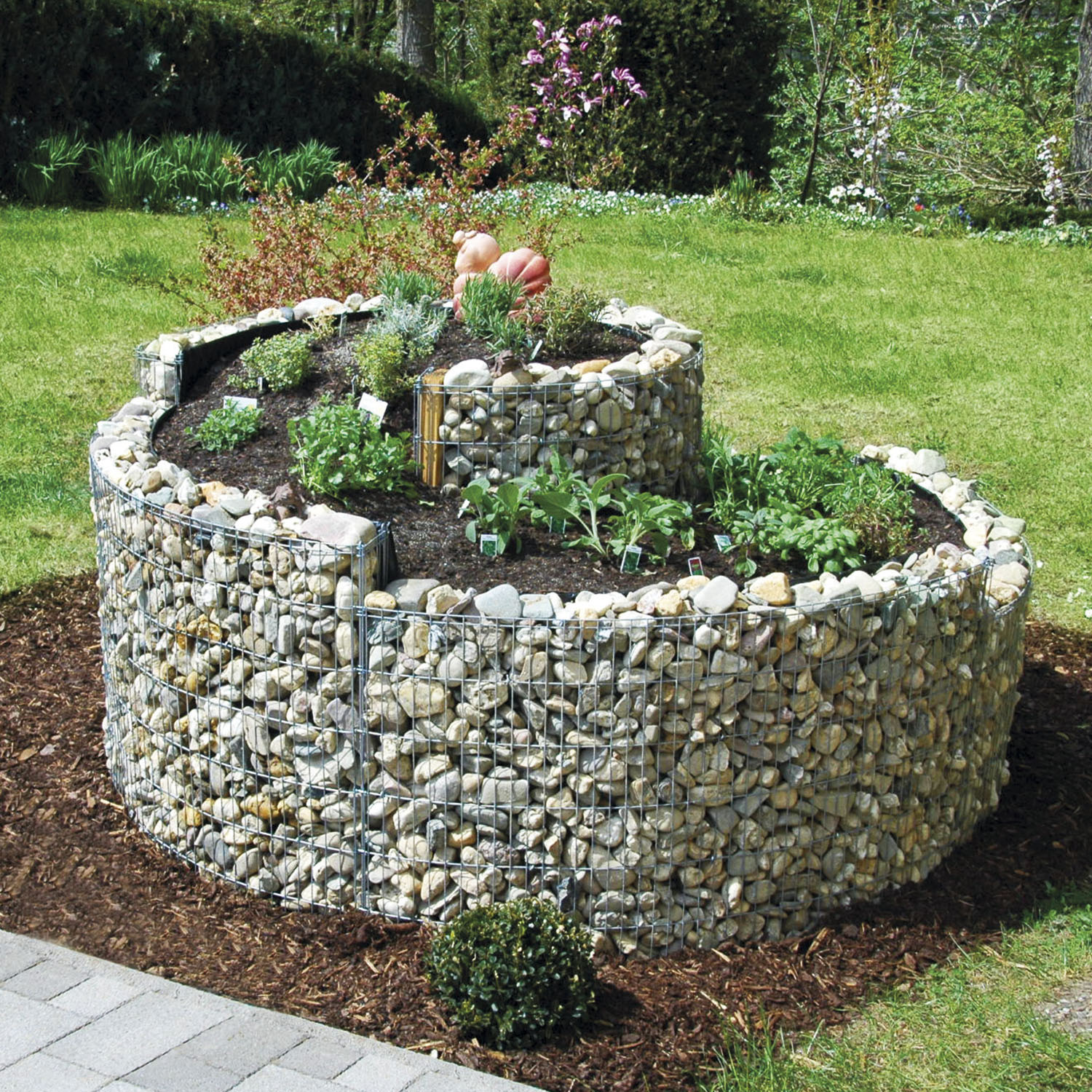 Construction kit gabion herb spiral L